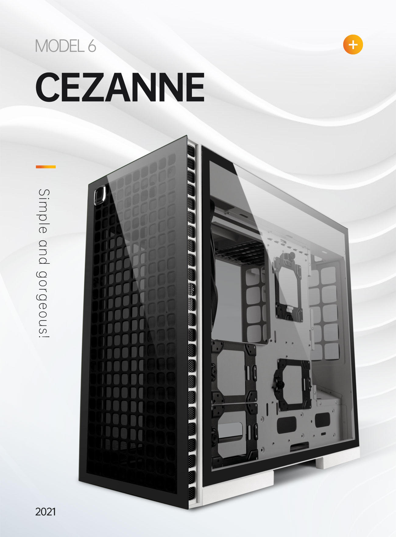 Geometric Future M6 Cezanne White Mid Tower